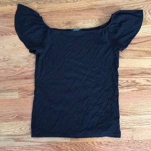 Ralph Lauren Black off the shoulder shirt